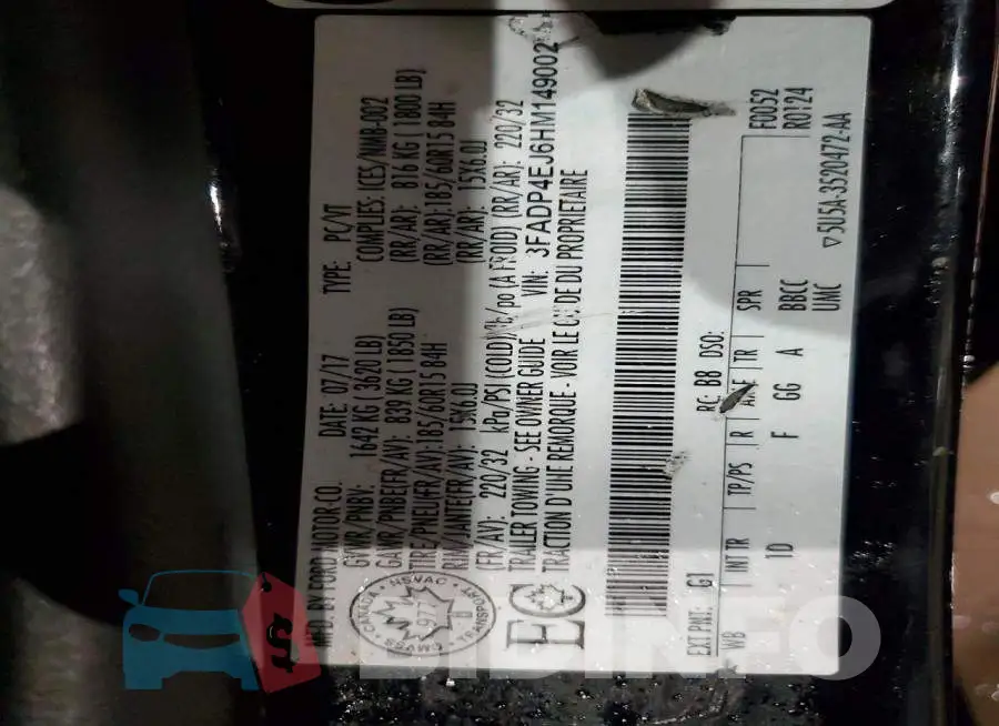 3FADP4EJ6HM149002 Photo# 12