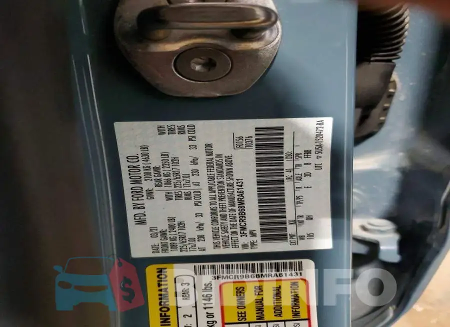 3FMCR9B68MRA61431 Photo# 13