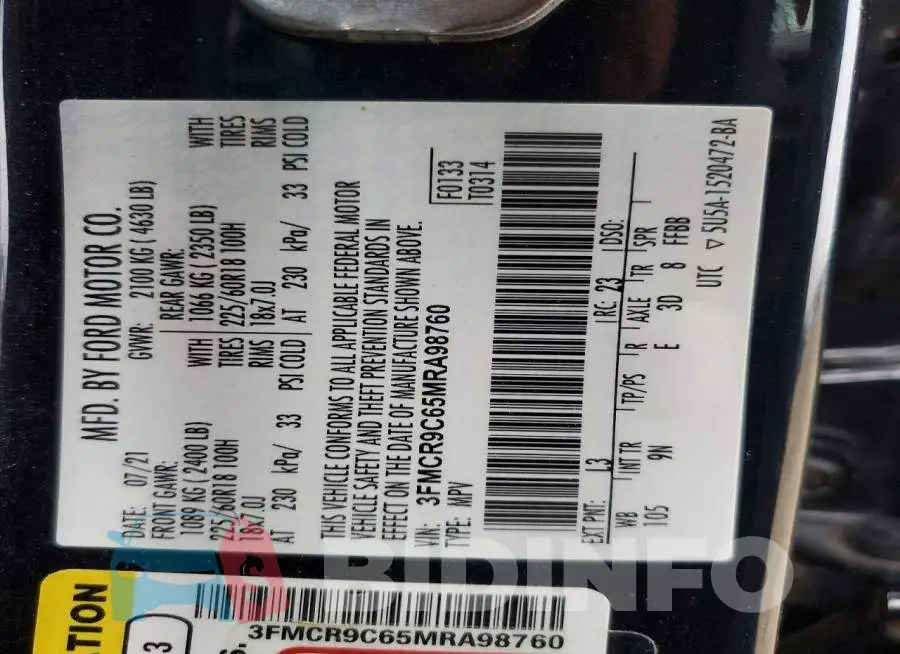 3FMCR9C65MRA98760 Photo# 12