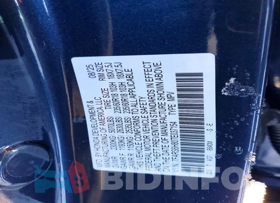 7FARS6H80TE037154 Photo# 12