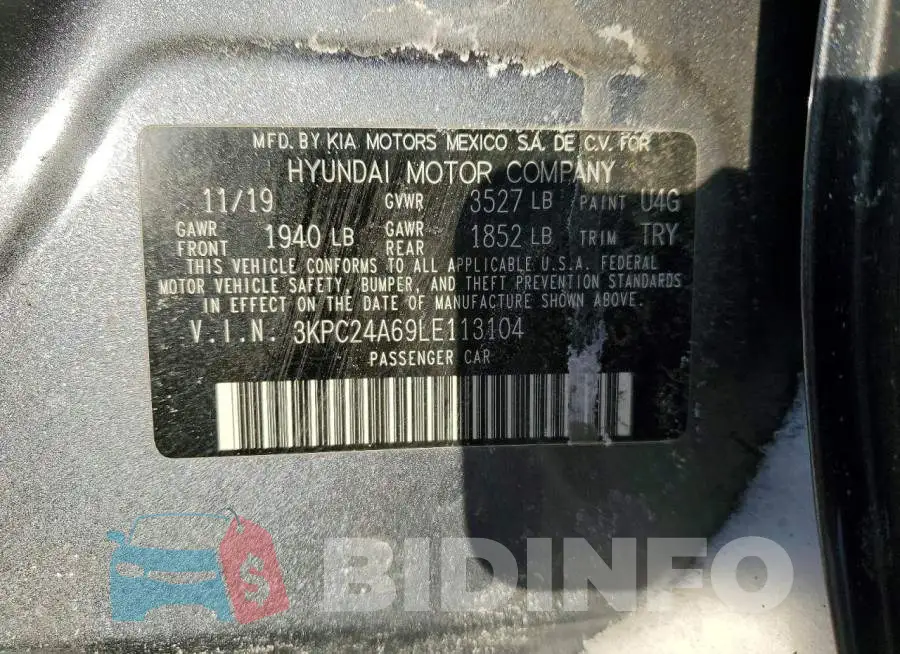 3KPC24A69LE113104 Photo# 12