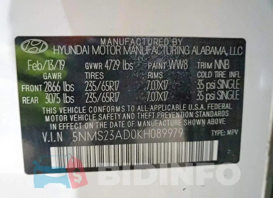 5NMS23AD0KH089979 Photo# 13