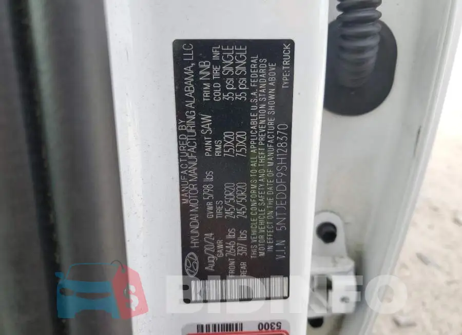 5NTJEDDF9SH128370 Photo# 12
