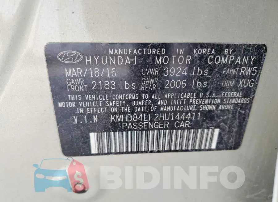 KMHD84LF2HU144411 Photo# 12