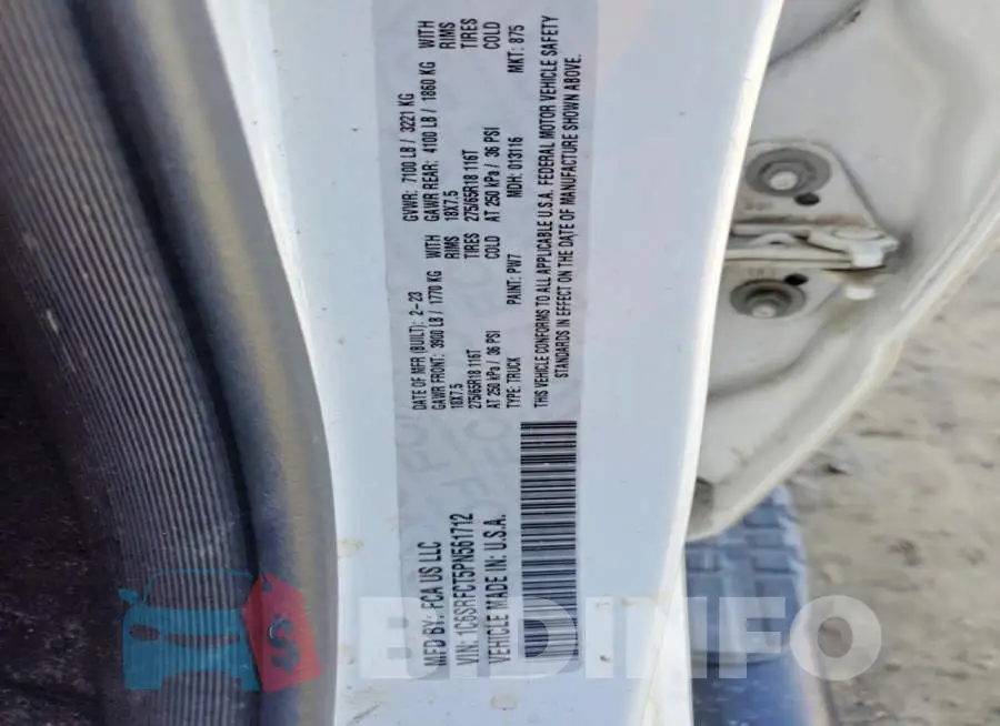 1C6SRFCT5PN561712 Photo# 12