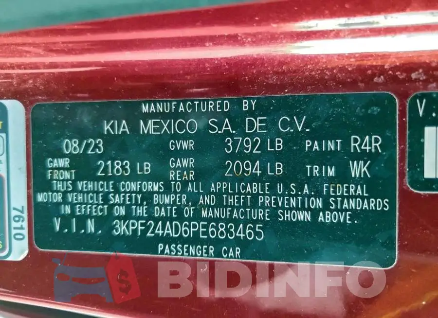 3KPF24AD6PE683465 Photo# 12
