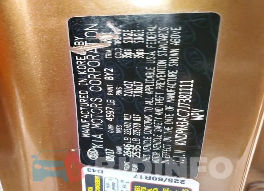 KNDPM3AC7J7381111 Photo# 13