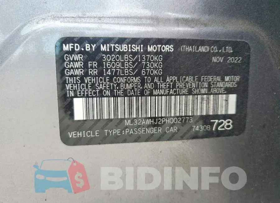 ML32AWHJ2PH002773 Photo# 13