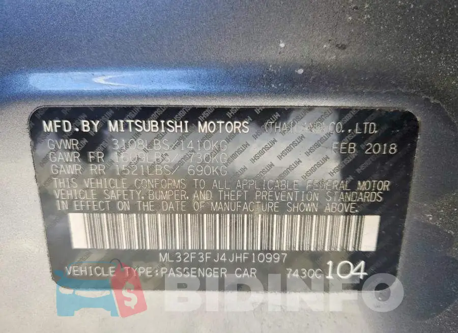 ML32F3FJ4JHF10997 Photo# 12