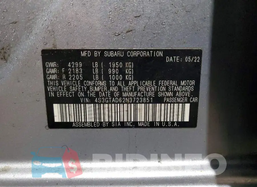 4S3GTAD62N3723851 Photo# 13