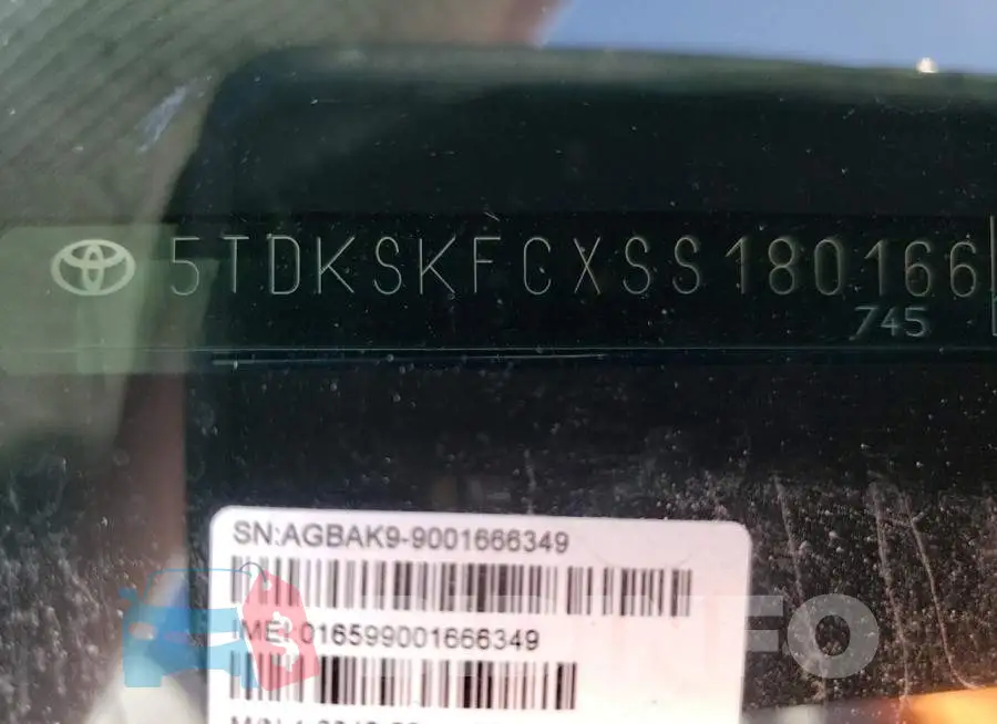 5TDKSKFCXSS180166 Photo# 13