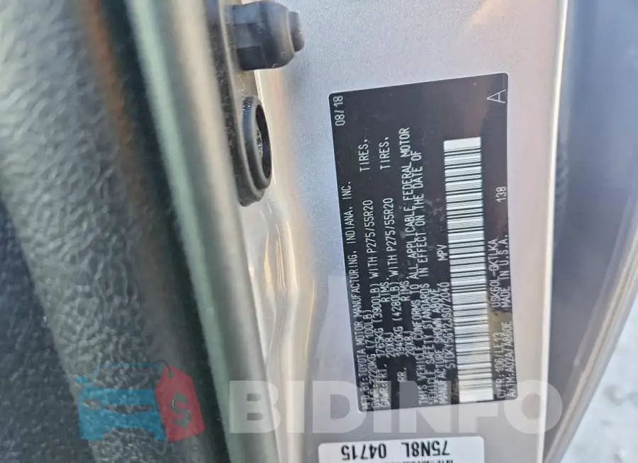 5TDKY5G12JS072040 Photo# 13