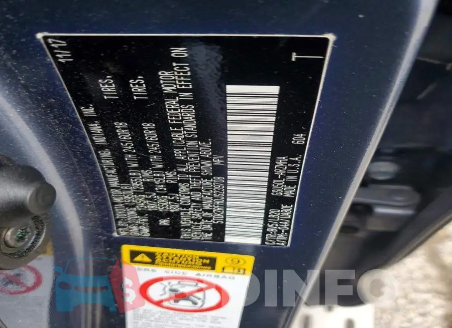 5TDKZRFH0JS239708 Photo# 14