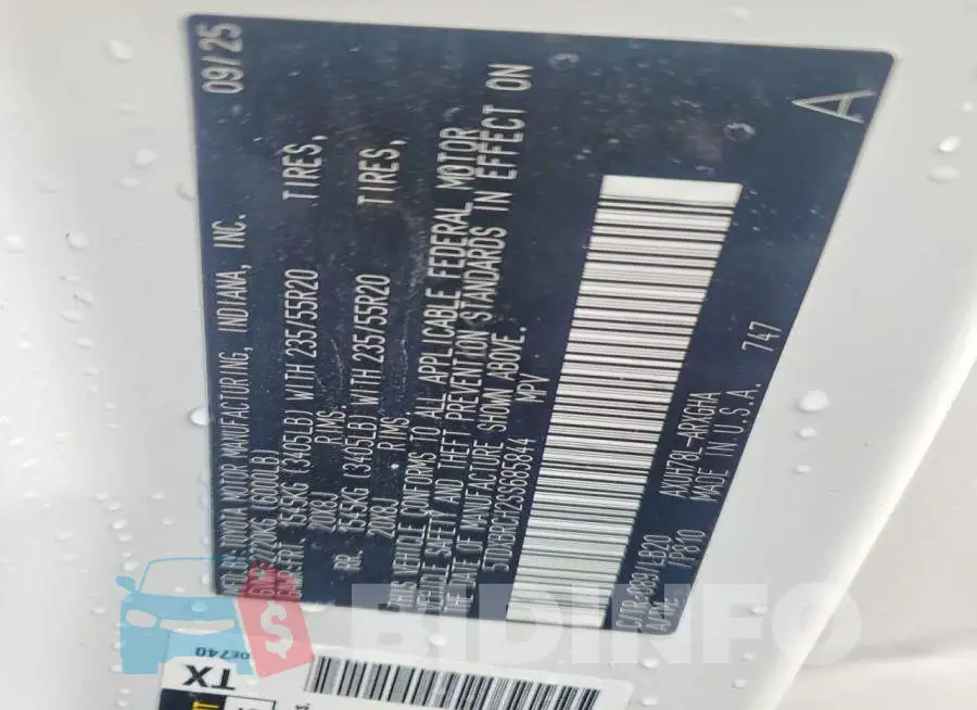 5TDXBRCH2SS685844 Photo# 13