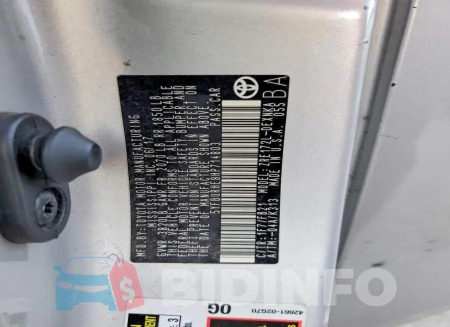 5YFBURHE8HP714803 Photo# 12