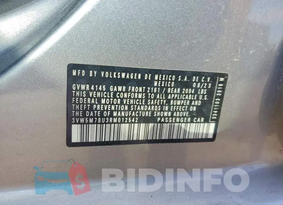 3VW5M7BU3RM012542 Photo# 13