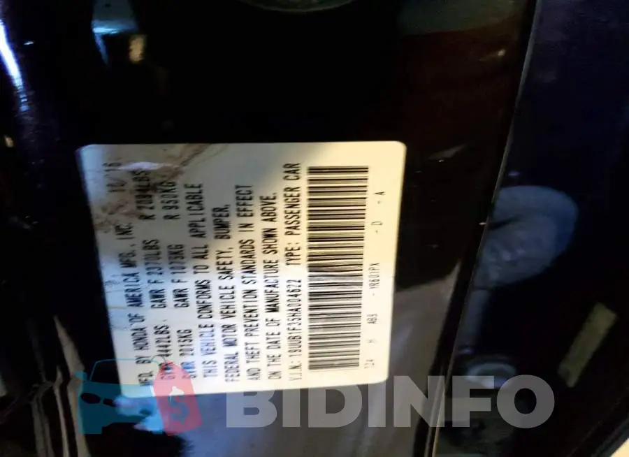 19UUB1F35HA004622 Photo# 12