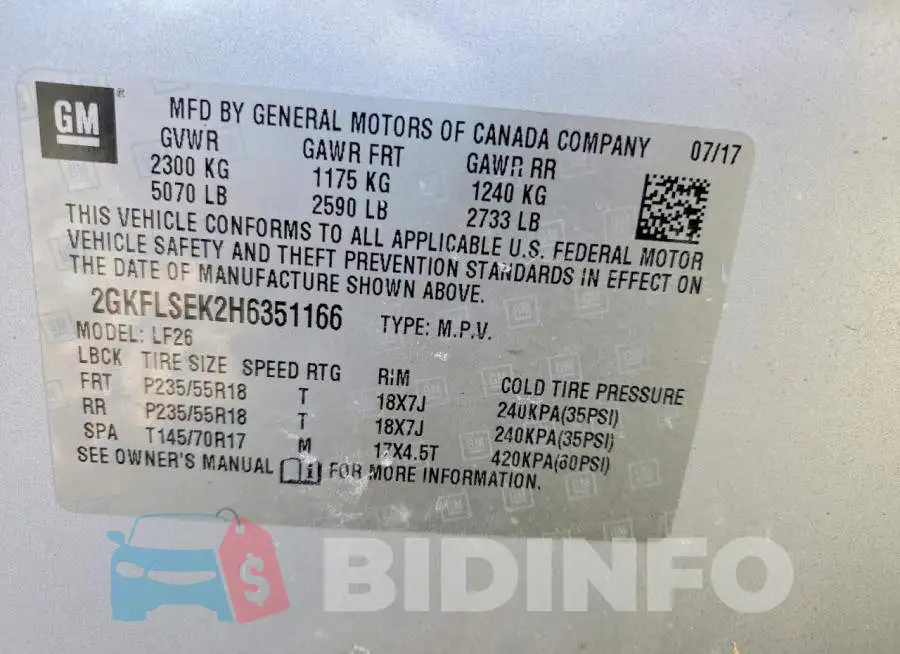 2GKFLSEK2H6351166 Photo# 13
