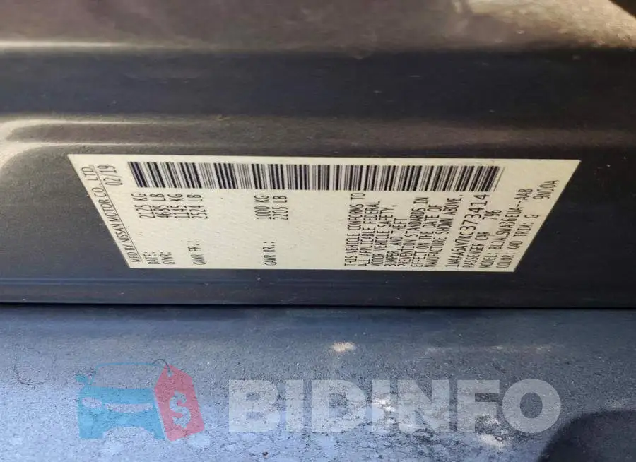 1N4AA6AV7KC373414 Photo# 12