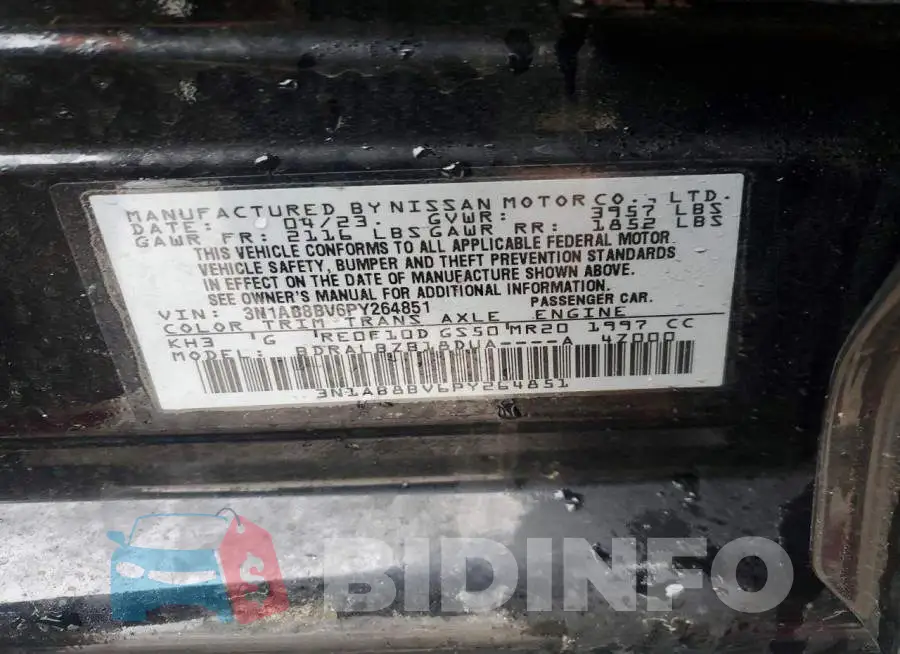3N1AB8BV6PY264851 Photo# 12