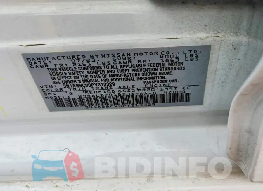 3N1AB8CV0PY313329 Photo# 12