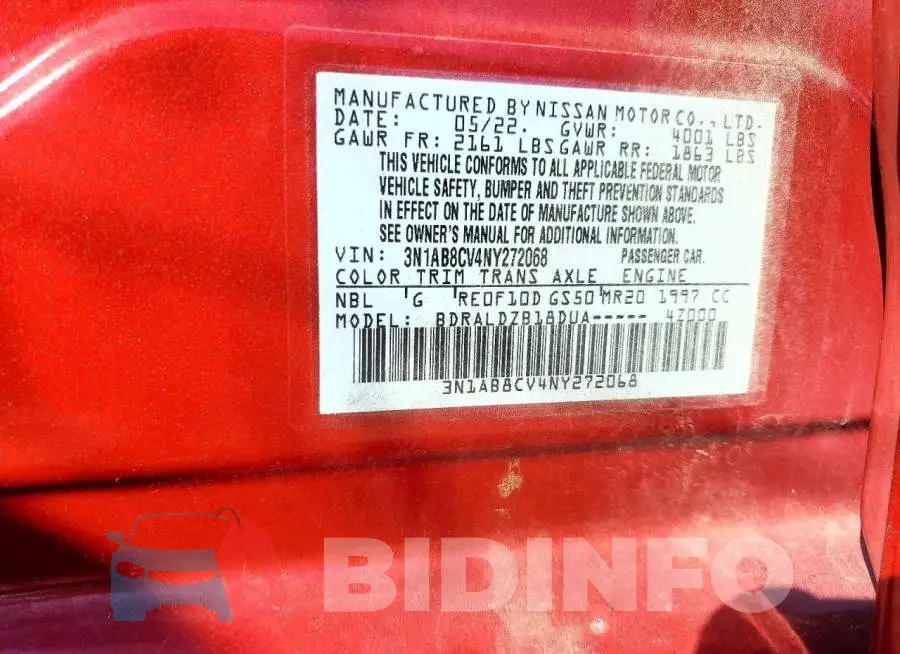 3N1AB8CV4NY272068 Photo# 13
