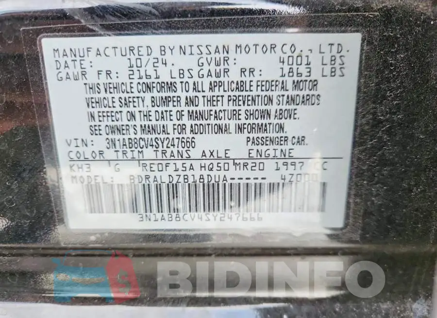 3N1AB8CV4SY247666 Photo# 12