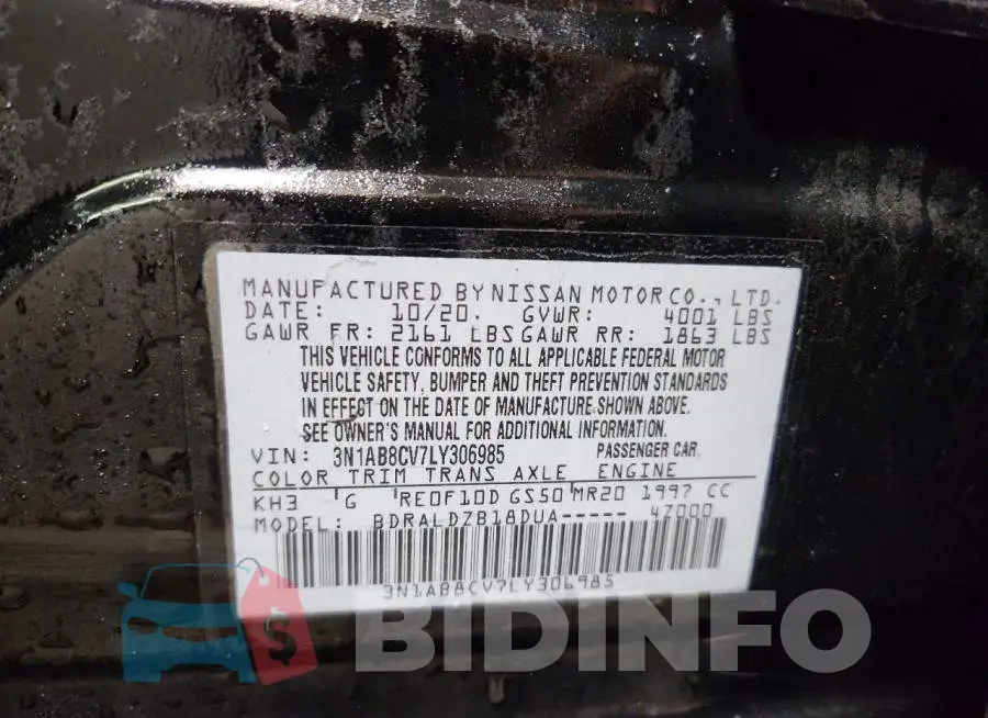 3N1AB8CV7LY306985 Photo# 12