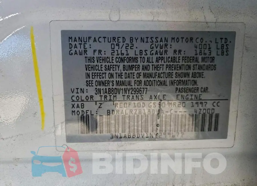 3N1AB8DV1NY299677 Photo# 12