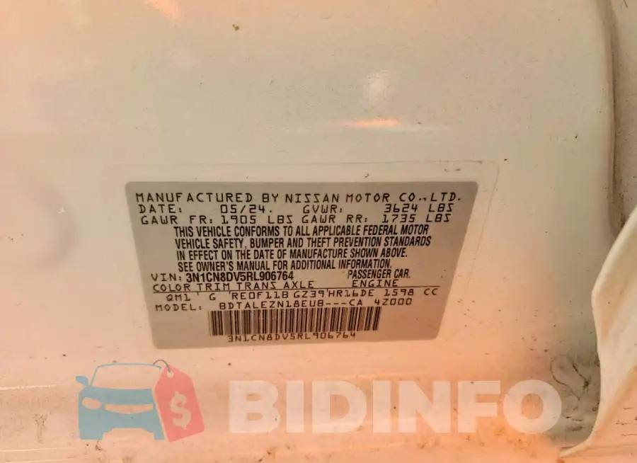 3N1CN8DV5RL906764 Photo# 12