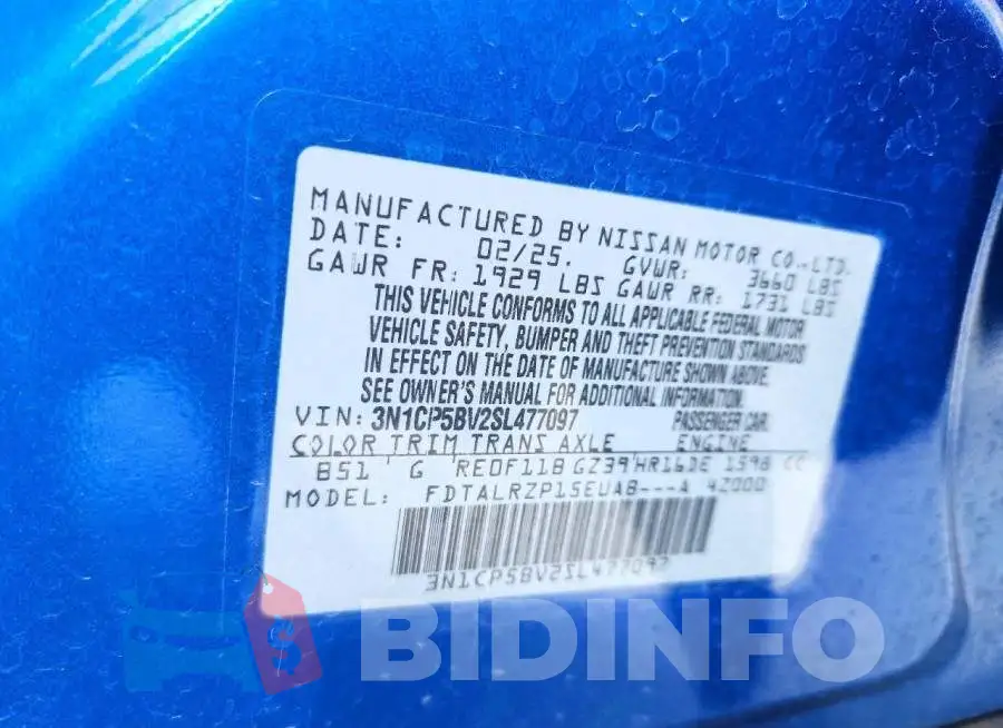 3N1CP5BV2SL477097 Photo# 13