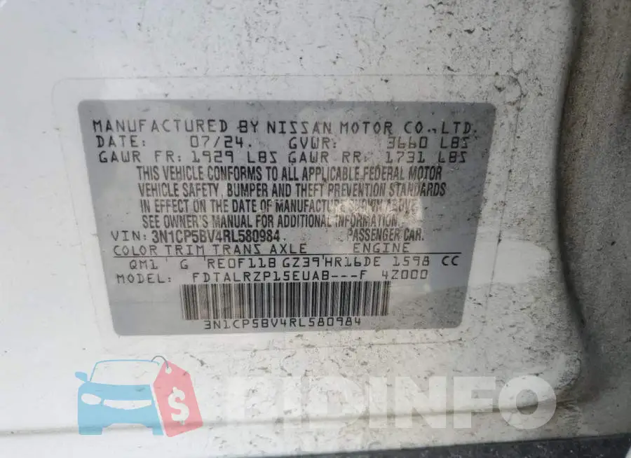 3N1CP5BV4RL580984 Photo# 13