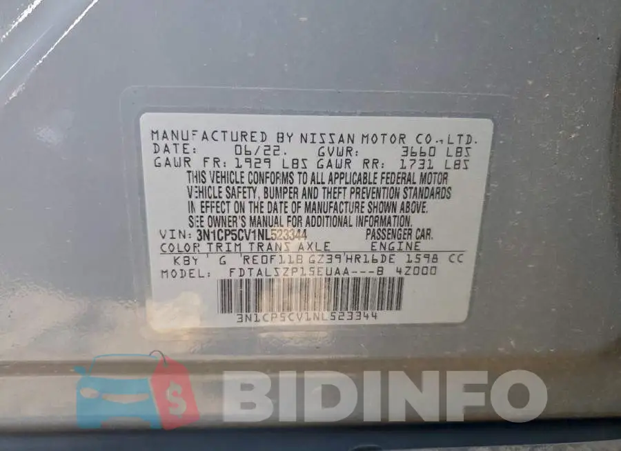 3N1CP5CV1NL523344 Photo# 14