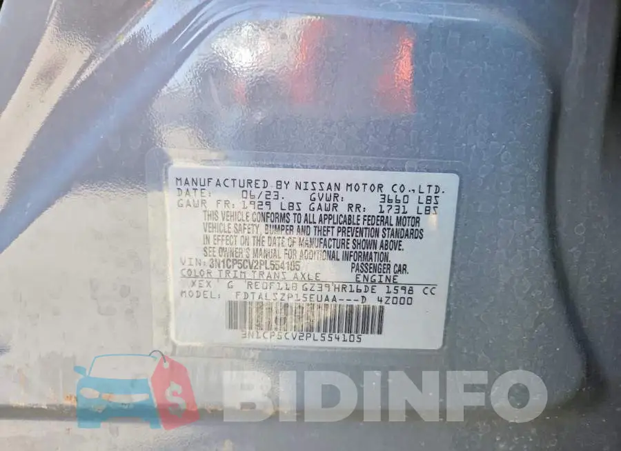3N1CP5CV2PL554105 Photo# 13