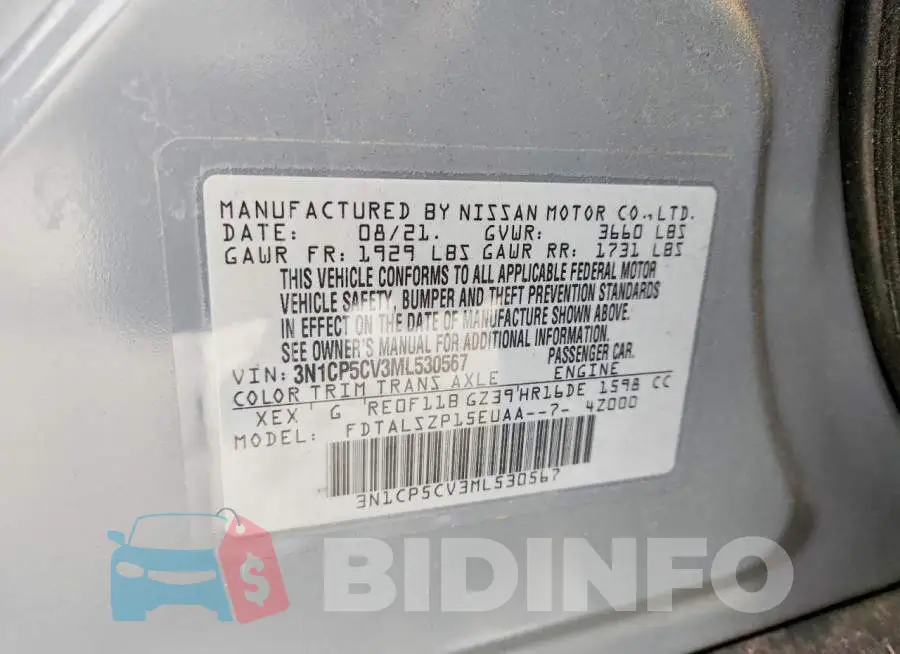 3N1CP5CV3ML530567 Photo# 13