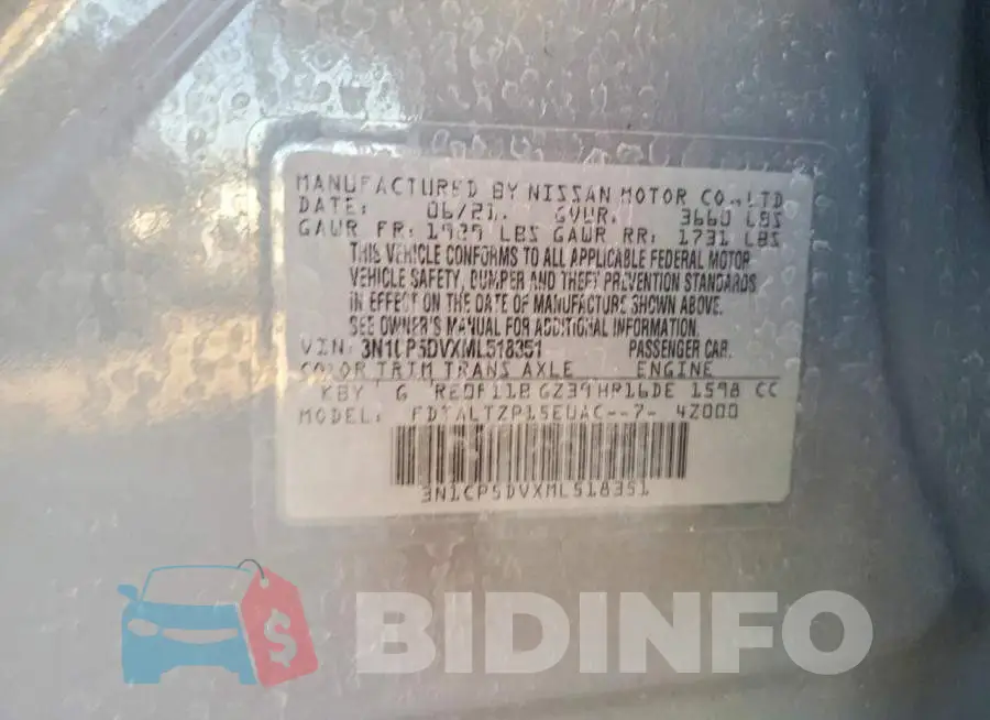 3N1CP5DVXML518351 Photo# 13