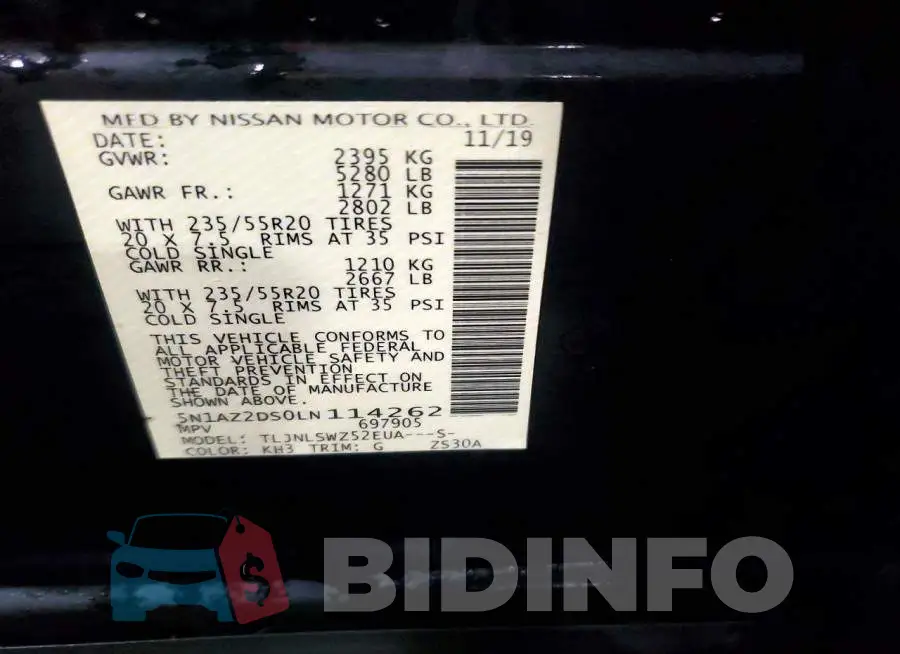 5N1AZ2DS0LN114262 Photo# 14