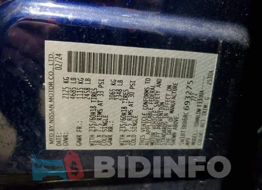5N1BT3BB6RC693275 Photo# 14