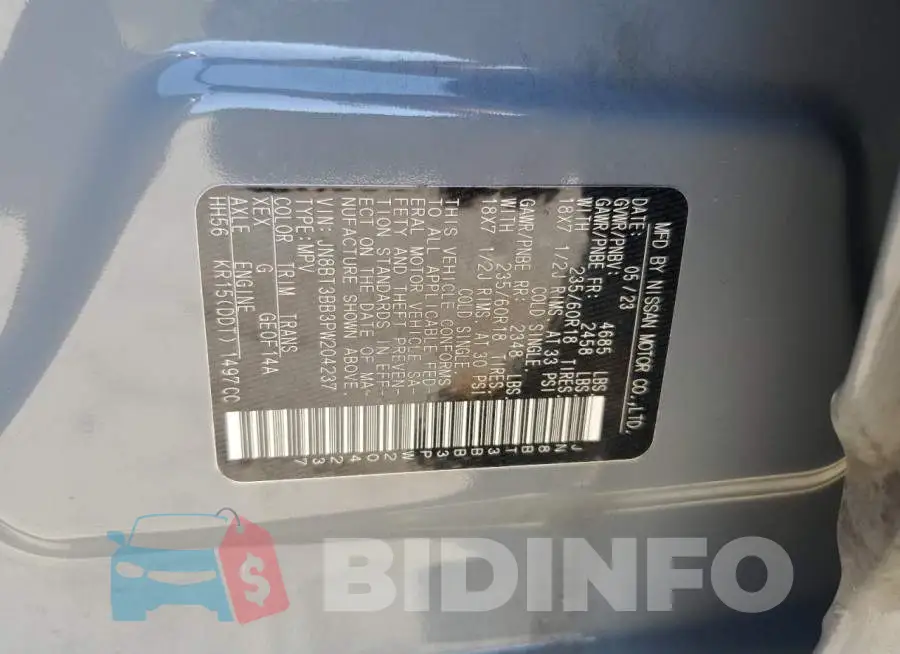 JN8BT3BB3PW204237 Photo# 12