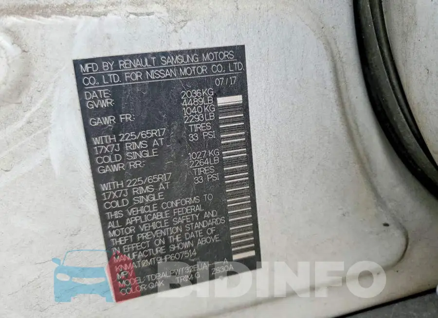 KNMAT2MT9HP607514 Photo# 13