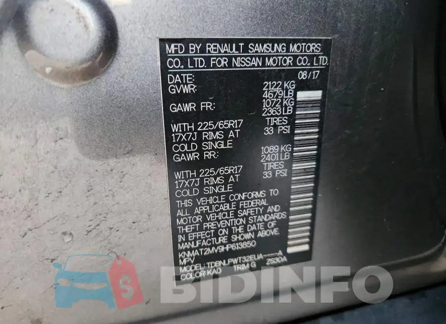 KNMAT2MV9HP613850 Photo# 13