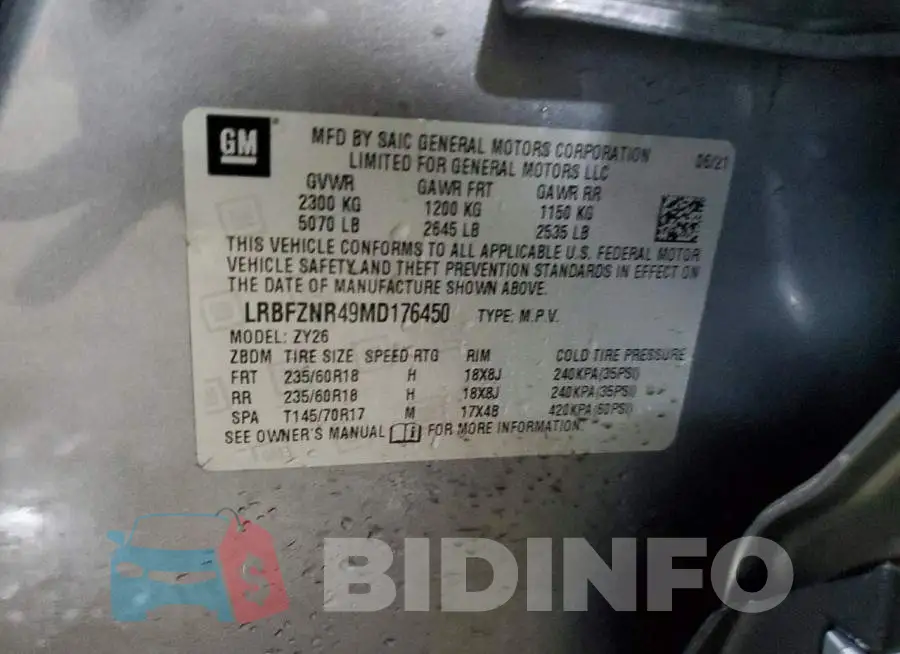 LRBFZNR49MD176450 Photo# 13