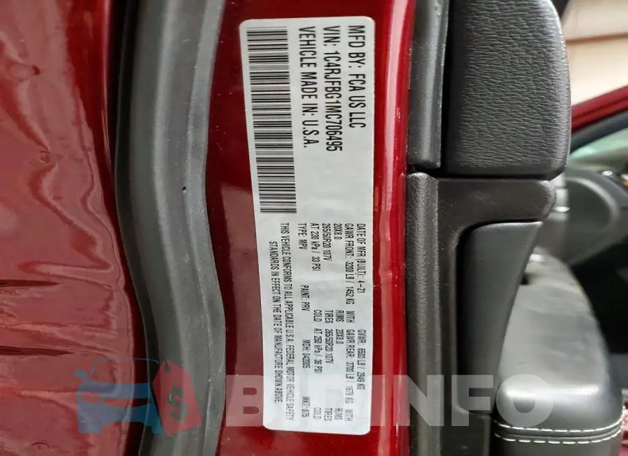 1C4RJFBG1MC706495 Photo# 13