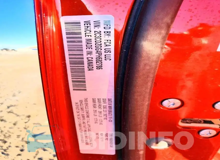 2C3CDZGG4PH682786 Photo# 13