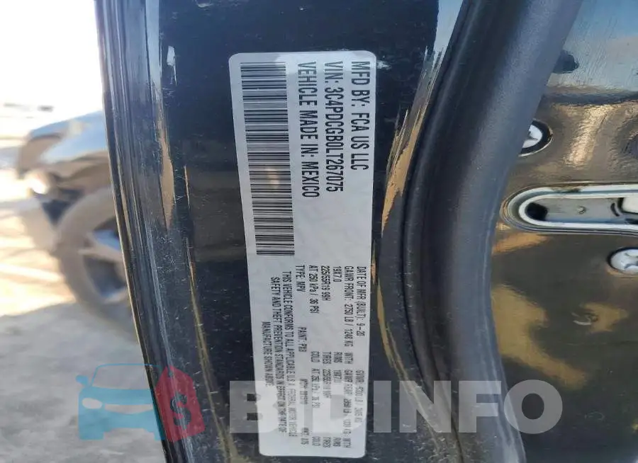 3C4PDCGB0LT267075 Photo# 13