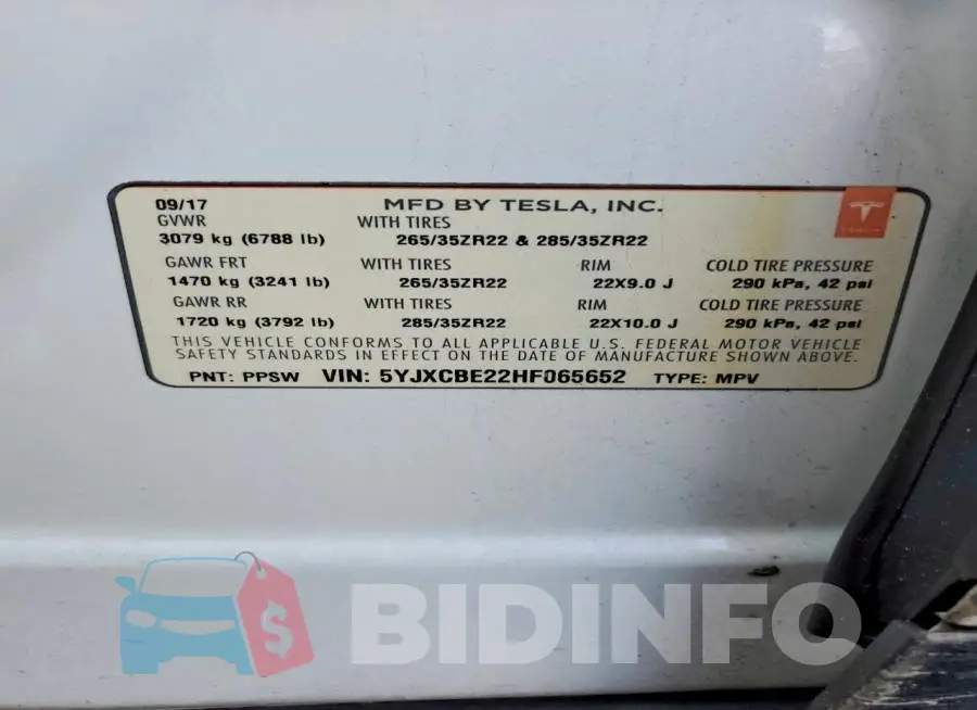 5YJXCBE22HF065652 Photo# 14