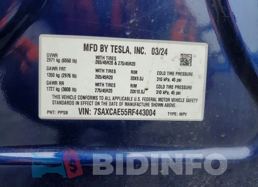 7SAXCAE55RF443004 Photo# 13