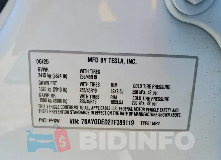 7SAYGDED2TF389119 Photo# 14