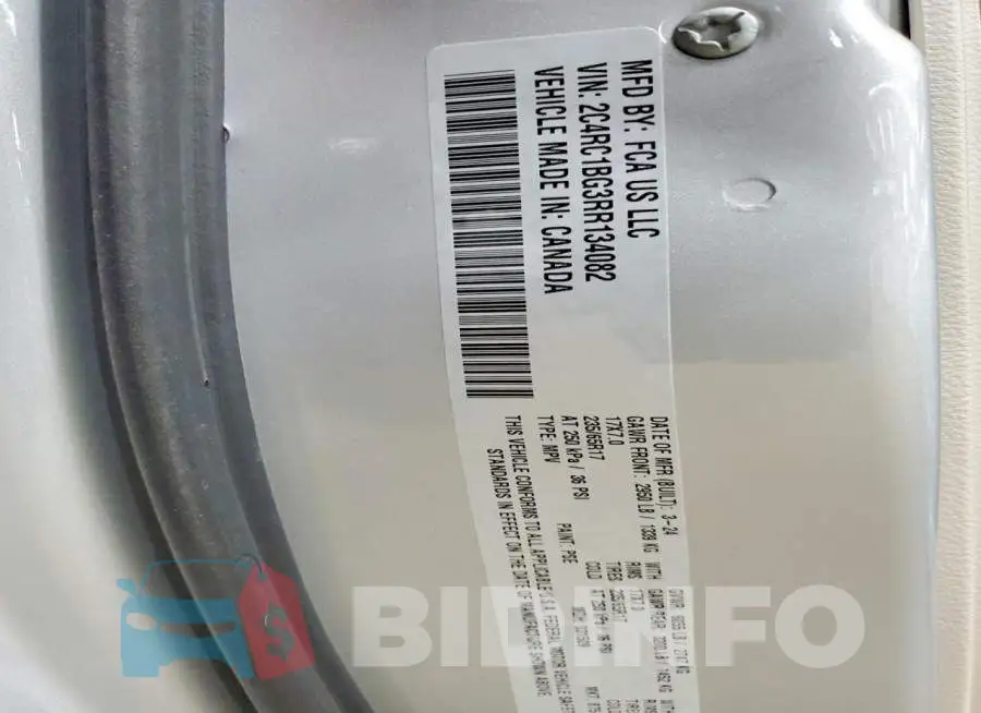 2C4RC1BG3RR134082 Photo# 13
