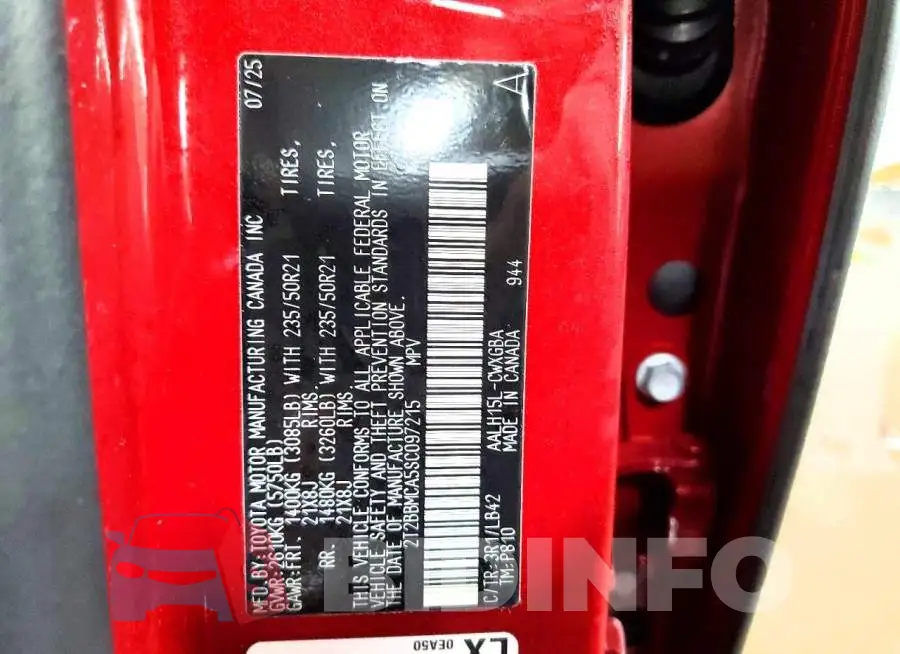 2T2BBMCA5SC097215 Photo# 13
